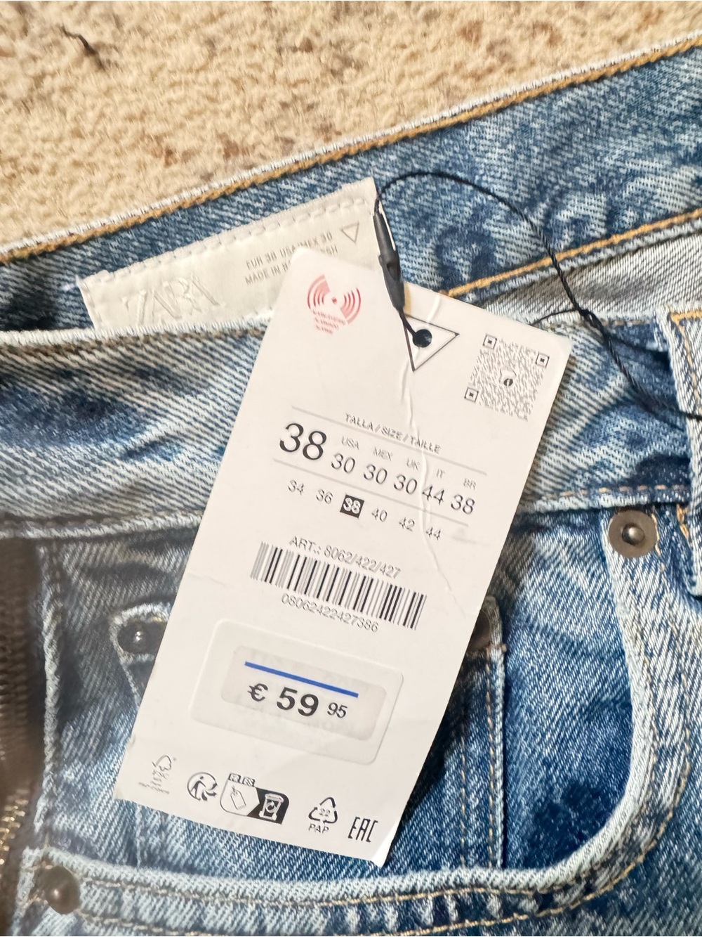 Zara Slim Blue Men’s Jeans